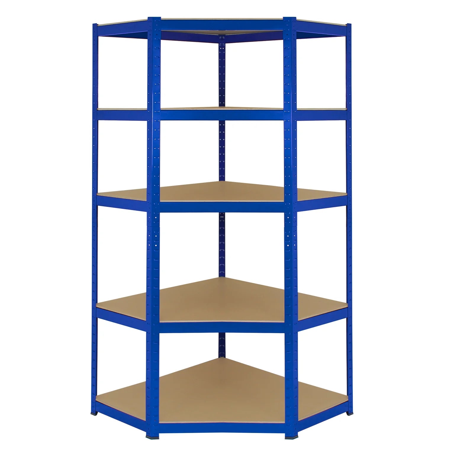 Corner 5 Tier Shelving Unit Boltless Heavy Duty Metal Shelving Shed St