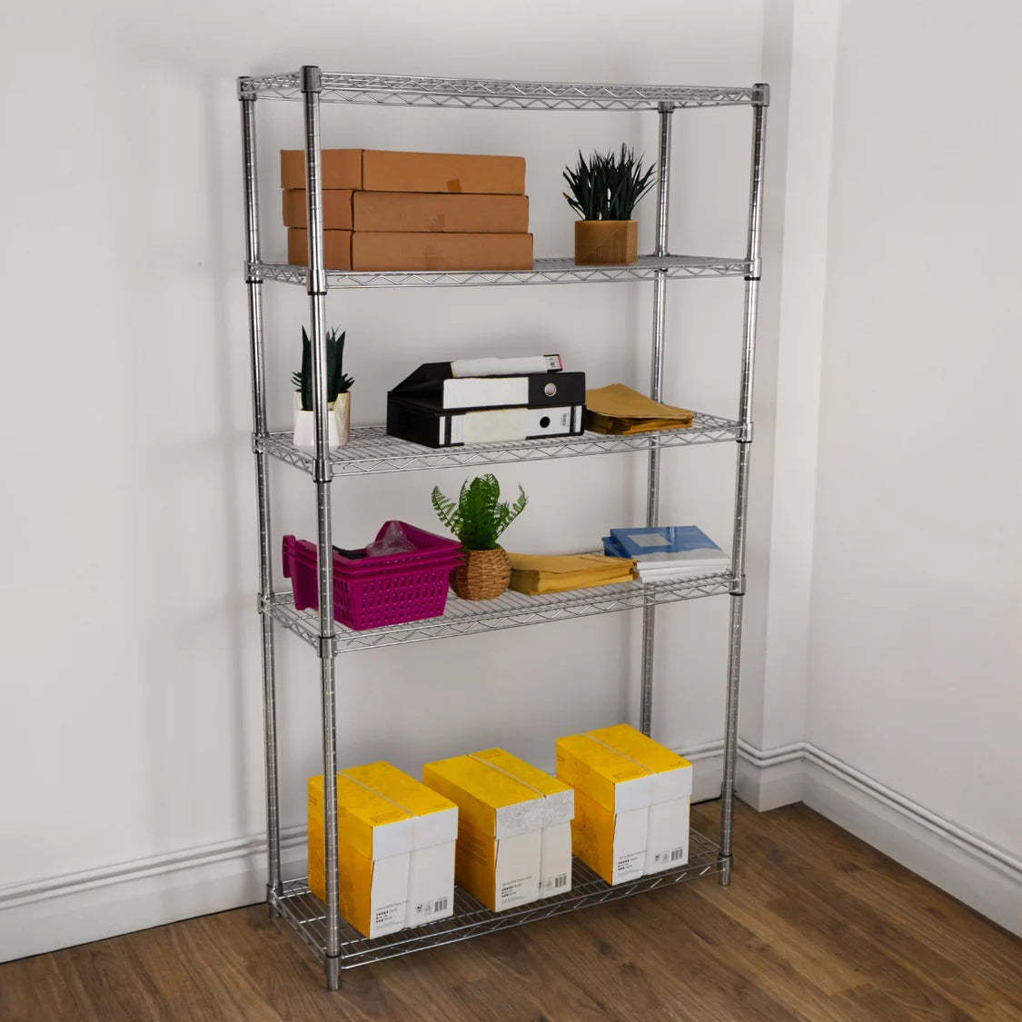 Chrome Wire Racking Shelving- 45cm x 120cm x 180cm – RaxWorks