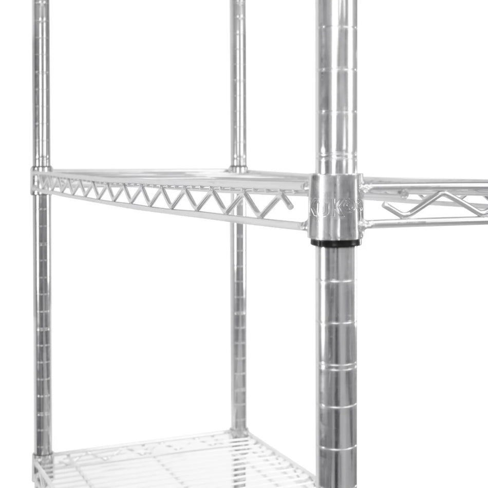 Chrome Wire Racking Shelving- 45cm x 120cm x 180cm