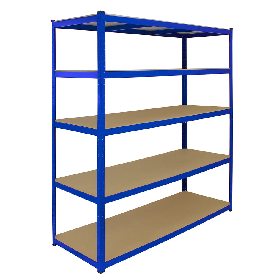 160cm T-RaxWorks Extra Wide Storage Shelves, Blue, 160cm W, 60cm D