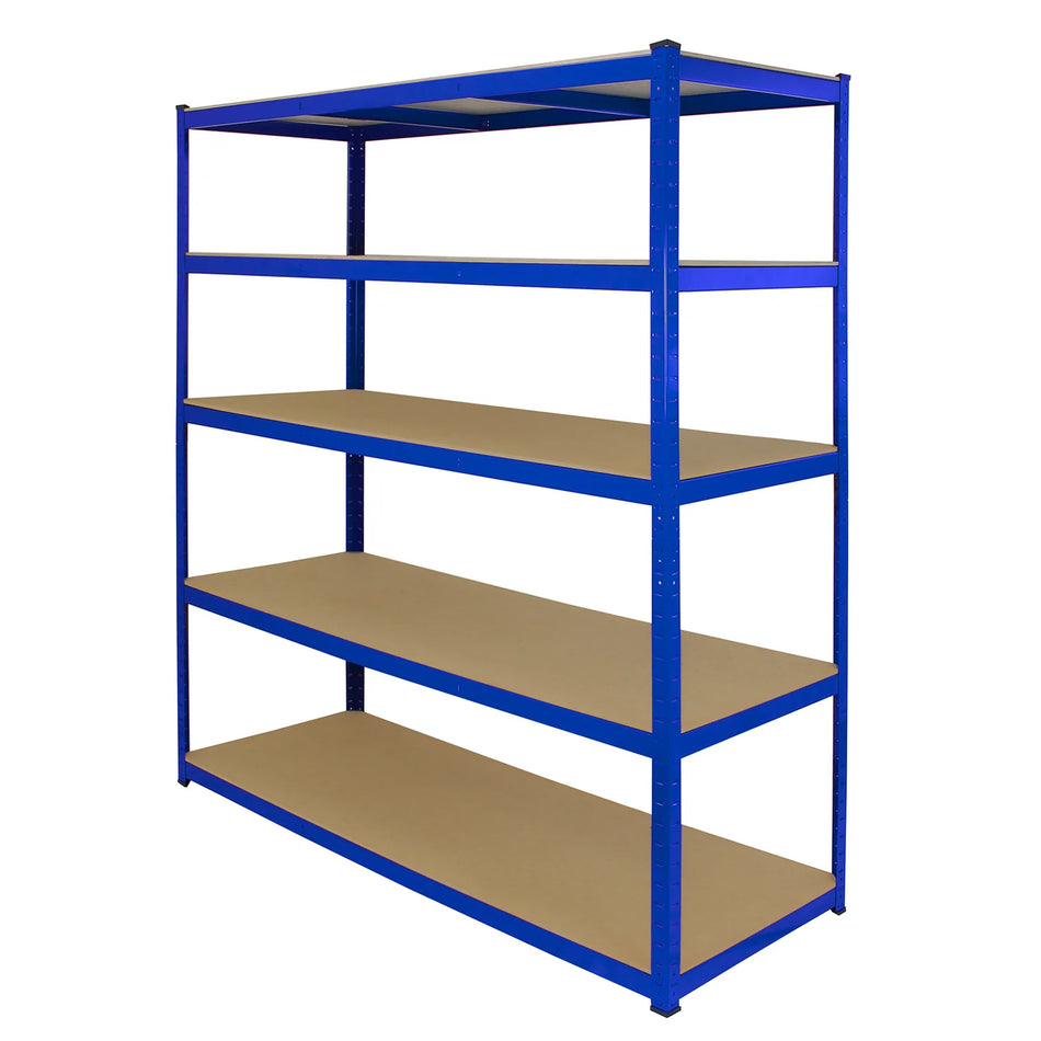 160cm T-RaxWorks Extra Wide Storage Shelves, Blue, 160cm W, 60cm D