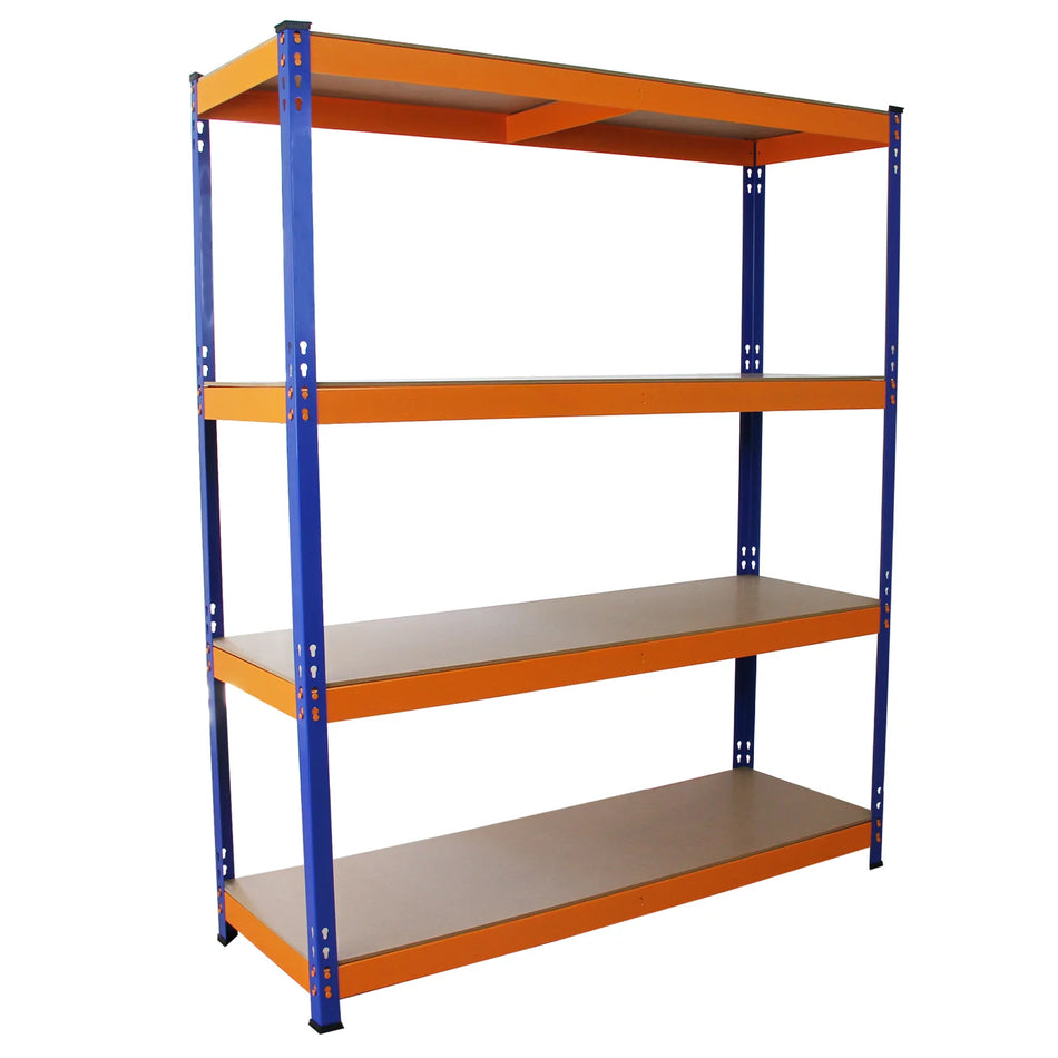 S-RaxWorks Warehouse Storage Shelving Racking, Blue/Orange, 150cm W, 50cm D