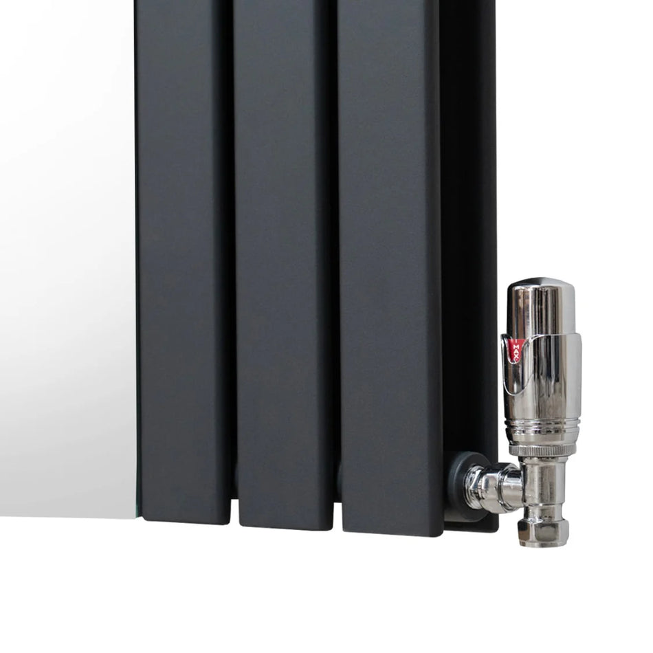 Luxury Flat Mirror Radiator - 1800mm x 565mm - Anthracite Grey