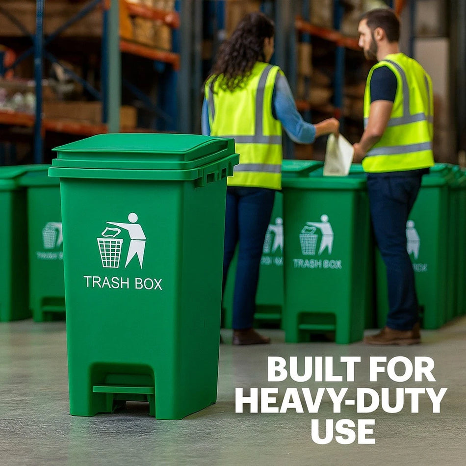 Recycling Dustbin Rubbish Pedal Bin Waste Trash Kitchen Home Office 30L 50L 80L Multiple Colour