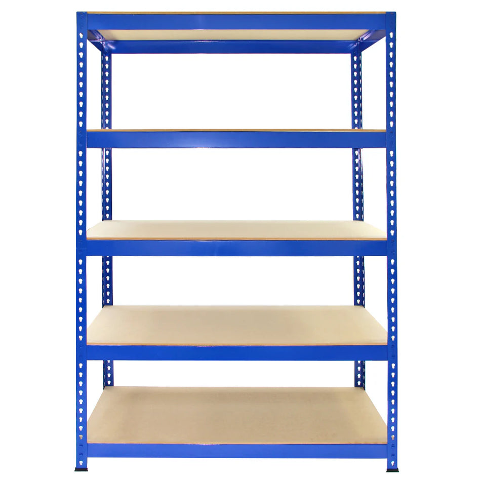 Q-RaxWorks Blue Metal Shelving Units - 120cm x 180cm x 50cm