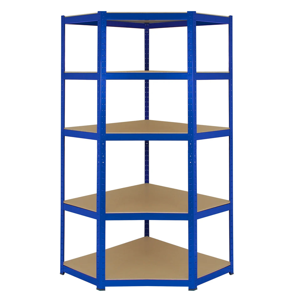 Corner 5 Tier Shelving Unit Boltless Heavy Duty Metal Shelving Shed Storage