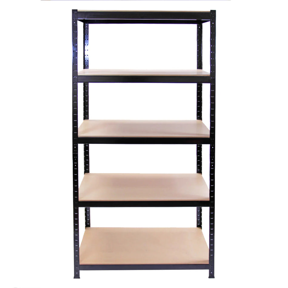 270cm - 3 x RaxWorks 90cm Blue Racking With Bay Connectors - Black